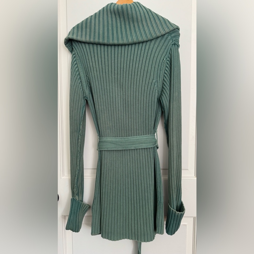 Free People Green Ribbed Sweater - Picture 2 of 9
